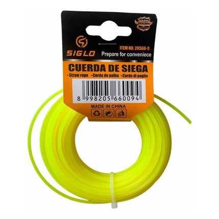 Tanza Para Bordeadora Rollo 15 Metros  Naranja Claro
