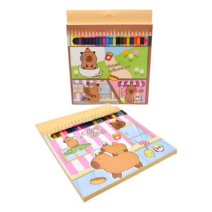 Lapices De Colores Carpincho Capibara X24 Unidades V