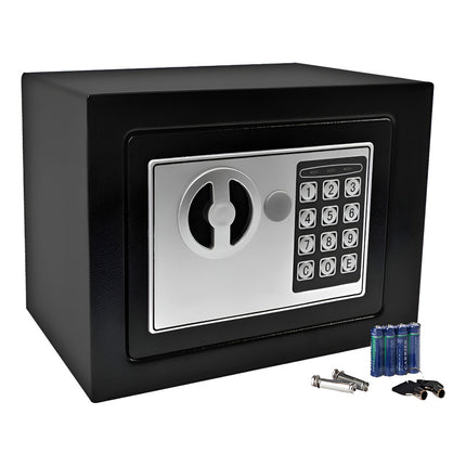 Caja Fuerte De Seguridad Electrónica Codigo Digital Y Llave  Negro