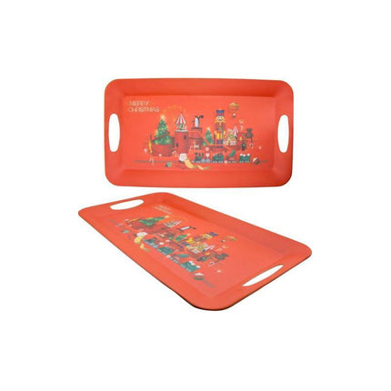 Bandeja Rectangular Diseño Navideño 43x24cm Ccm00895 C