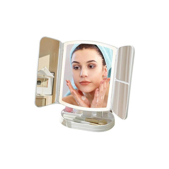 Espejo Tocador Con Luces Para Maquillaje Chw03028 Blanco
