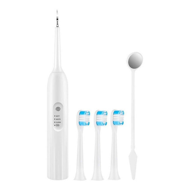 Limpiador Dental De Sarro Portátil Con Accesorios Blanco