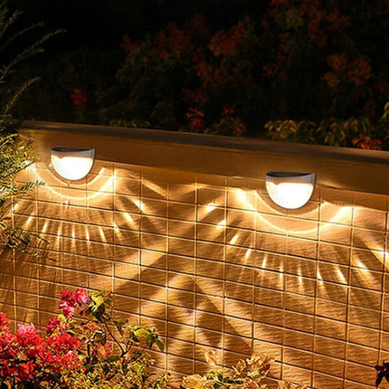 Foco Aplique Solar Led Decoración Fotocélula Cálida X Unidad