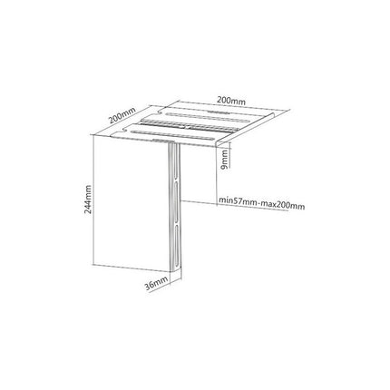 Soporte  Canalera Dvd De Pared O Sobre Tv  Brateck Xbox