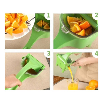 Exprimidor Manual Práctico Naranja Jugo Frutas Extractor Ver Verde Manual