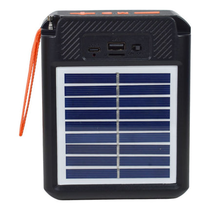 Parlante Bluetooth Con Cargador Solar 2500mah Cep00789 Negro