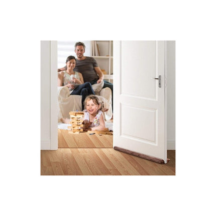 Burlete Tope Doble Lado Para Puerta 95cm Gris Liso