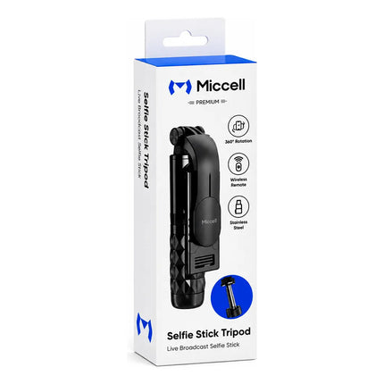 Palo De Selfie Y Tripode Miccell Mc06 Bt Con Control Remoto Negro