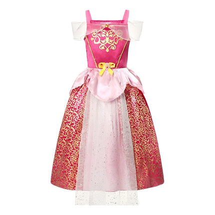 Disfraz Infantil Vestido De Princesa Rosado