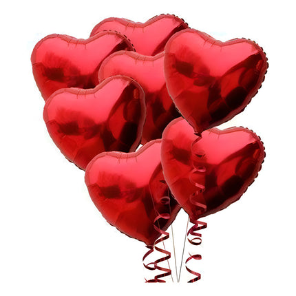 Globo De Helio Forma De Corazon 32  Metalizado Rojo Corazón