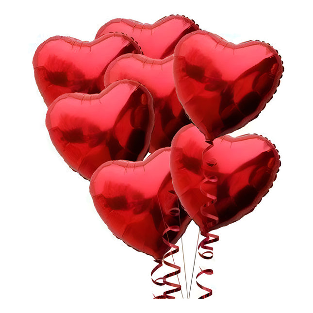 Globo De Helio Forma De Corazon 32  Metalizado Rojo Corazón