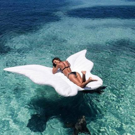Colchoneta Inflable Grande Forma De Mariposa Flotador Pileta Dorado