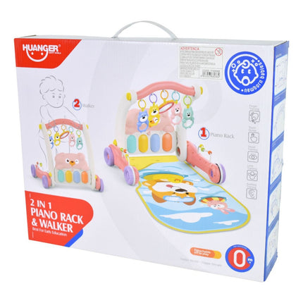 Gimnasio Y Andador 2 En 1 Para Bebes. Rosado Ty368086b Rosa