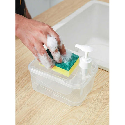 Dispensador Jabon Y Porta Esponja Plastico F9921 V