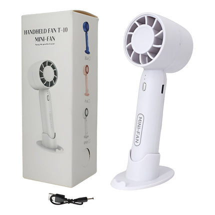 Mini Ventilador Inalámbrico Con Base 15x7.5cm. 2.54 Cm Blanco