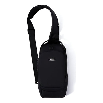 Bolso De Hombro Antirrobo Impermeable Indra Calidad  Negro Liso
