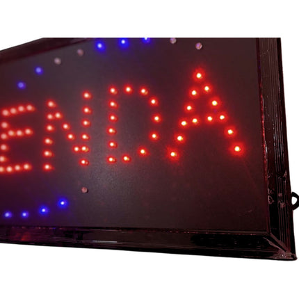 Cartel Led Tienda  Para Comercio Dz5 Negro