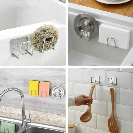 Soporte De Esponja Escurridor Colgante Esponja De Cocina Gris