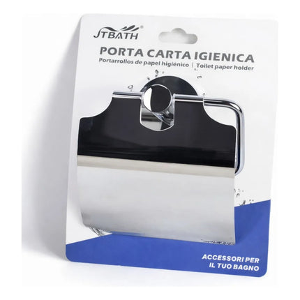 Portarrollos De Papel Higiénico Con Tapa  Cba01007/6 Gris