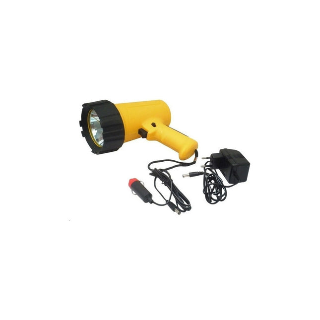 Foco Faro Caza Pesca Camping Recargable 220v Y 12 V Alcance Blanco