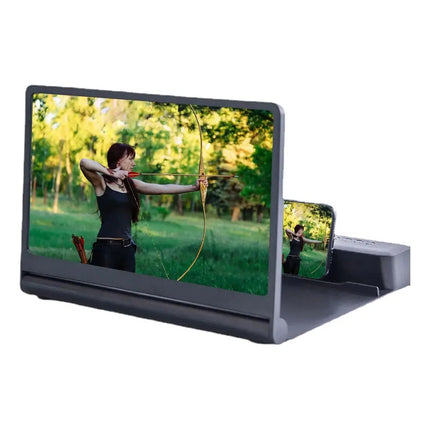Amplificador De Pantalla Celular Con Bluetooth Y Parlantes Negro