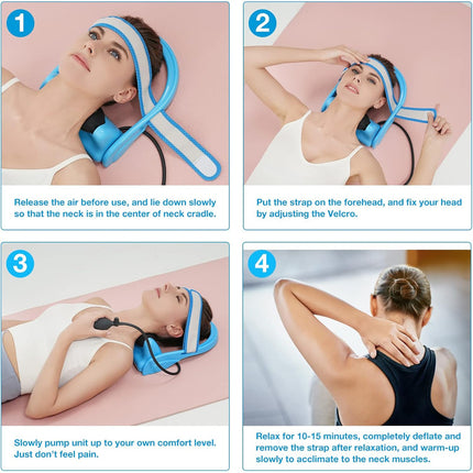 Collarin De Traccion Cervical Y Cuello Soporte Corrector