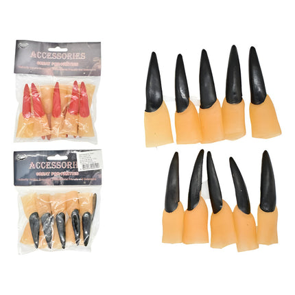 Uñas De Bruja Para Disfraz De Halloween X10 Unidades