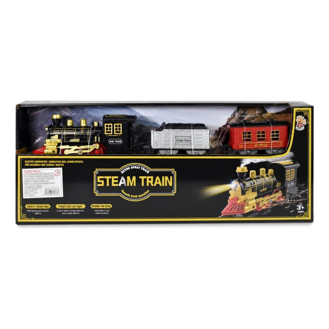 Tren  De Juguete A Pilas Con Pista 116x92cm Ty372778 Negro