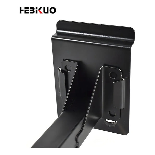 Soporte De Guitarra Bajo Pared Largo Panel Ranurado Negro