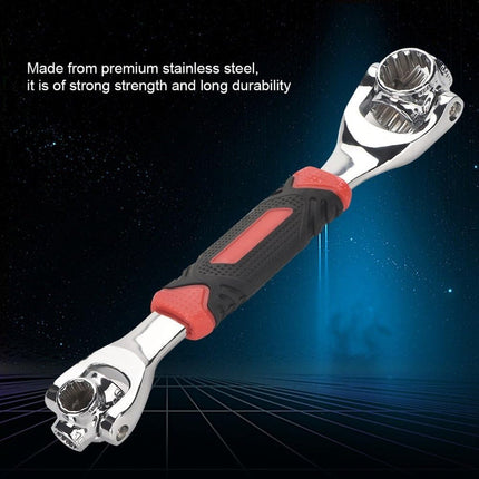 Llave Universal Wrench 48 En 1 Adaptable 360° Giro Fácil  Plateado