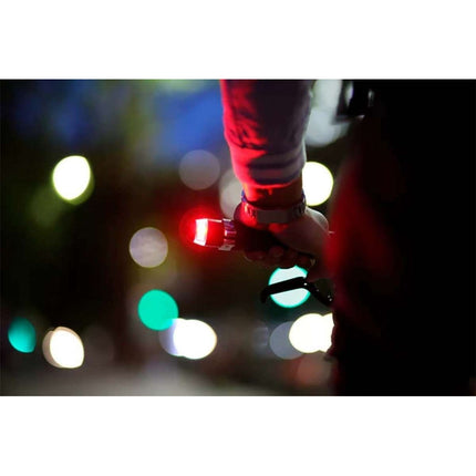 Luz Para Manillar De Bicicleta  Color Rojo  Rojo