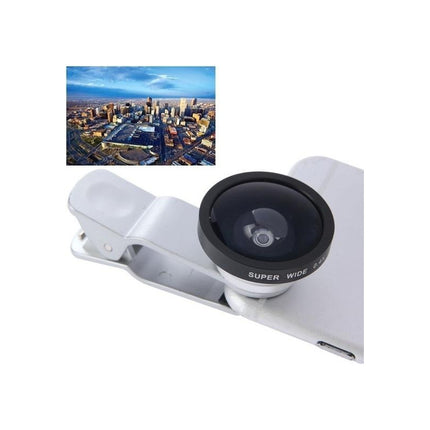 Lente Zoom 0.4 Ojo De Pez Universal  Con Clip