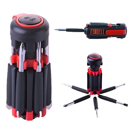 Linterna Herramienta  8 En 1 Negro Negro