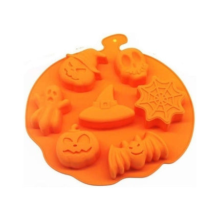 Moldes Silicona Halloween Para Galletas Naranja
