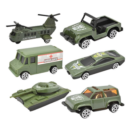 Set X 6 Vehiculos De Juguete Varios Diseños 17x22cm