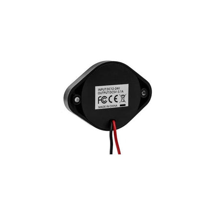 Cargador De Puerto Usb Dual Para Auto Motocicletas Buses  Negro