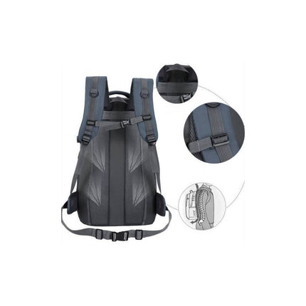 Mochila Camping O Trekking 85l 50x30x16cm. Azul