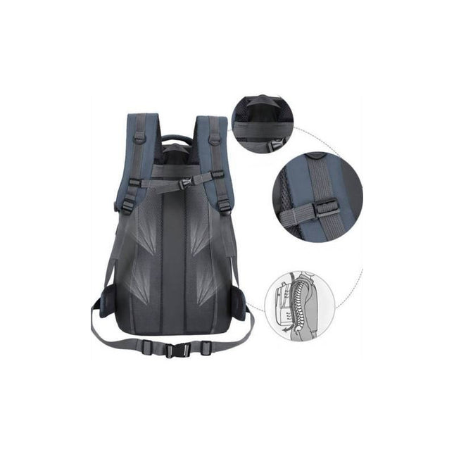 Mochila Camping O Trekking 85l 50x30x16cm. Azul