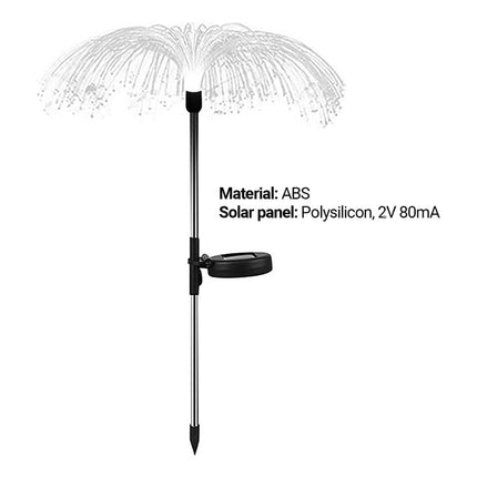 Adorno Jardin Luz Solar Medusa X2 Estaca Luces Decorativa