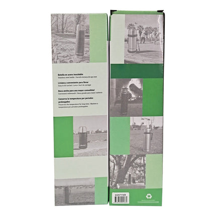 Botella Deportiva De Metal Berlina 500ml Verde Verde