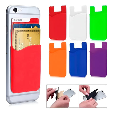 Silicona Porta Tarjetas Ci Billetera Monedero Para Celulares Varios