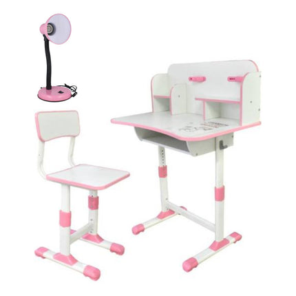 Escritorio Con Silla Altura Regulable + Lampara De Regalo