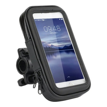 Soporte Celular Moto Bicicleta Impermeable Touch  Negro