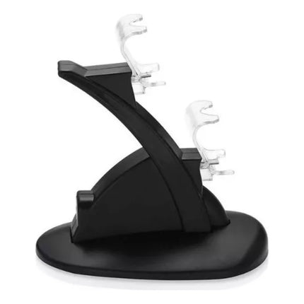 Cargador Controles Compatible  Para P4 Joystick  Base Doble Negro