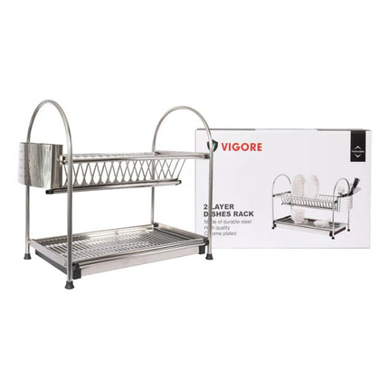 Escurridor De Acero Inoxidable Cubiertero.caja X10 Unidades Gris