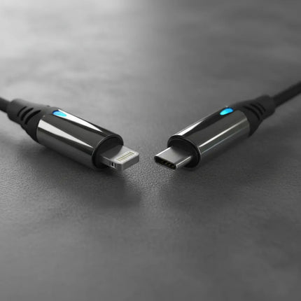Cable Reforzado De Carga Rapida Ligthing A Tipo C Negro