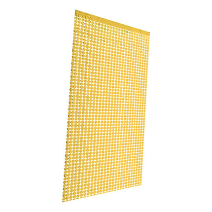 Cortina Panel Metalico Diseño Cuadrados Chicos Cumpleaños