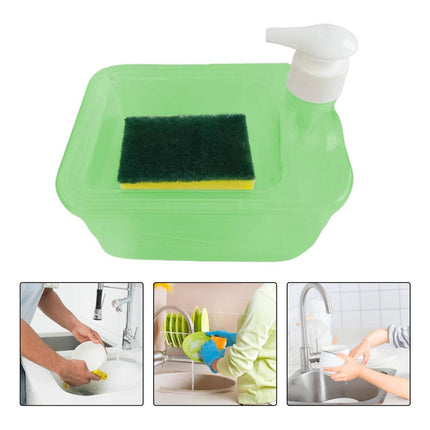 Dispensador Jabon Y Porta Esponja Plastico F9921 V