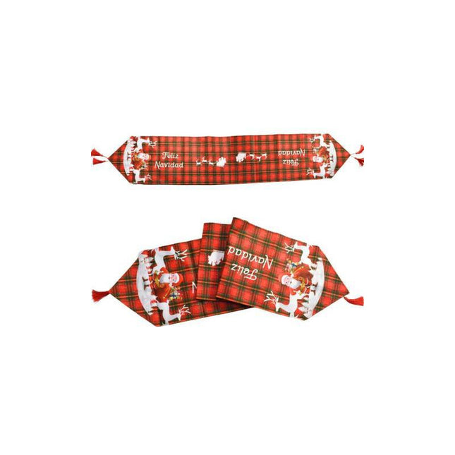 Mantel Camino De Mesa Navidad 34x180cm Varios Modelos Ccm00883