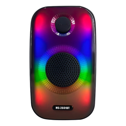 Parlante Portátil 3  Full Led Con Bluetooth Negro